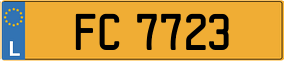 Trailer License Plate